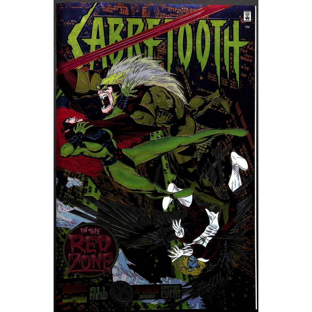 Marvel‎ Comic Sabretooth In The Red Zone #1 Foil Cover X-Men Special Event